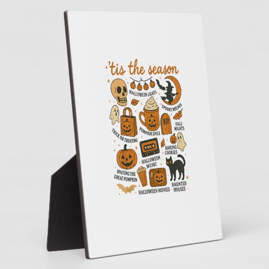Retro Tis The Season Halloween Season Fall Fotoplaat (Zijkant)