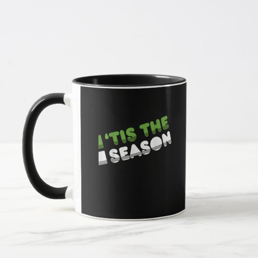 Retro Tis The Season Kerstmis Mok (Links)