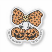 Retro “’Tis the Season to Be Spooky” Halloween Sticker (Voorkant)