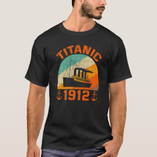 Retro Titanic 1912 Cruise Vessel  Ship 3 T-shirt
