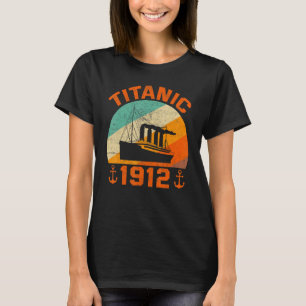 Retro Titanic 1912 Cruise Vessel Ship T-shirt