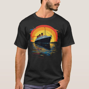 Retro Titanic Mannen Vrouwen Kinder Vintage Titani T-shirt