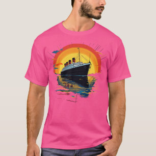 Retro Titanic Mannen Vrouwen Kinder Vintage Titani T-shirt