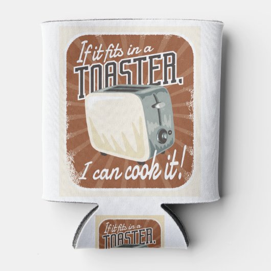 Retro Toaster Cooking Humor Blikjeskoeler (Voorkant)