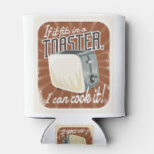 Retro Toaster Cooking Humor Blikjeskoeler (Achterkant)