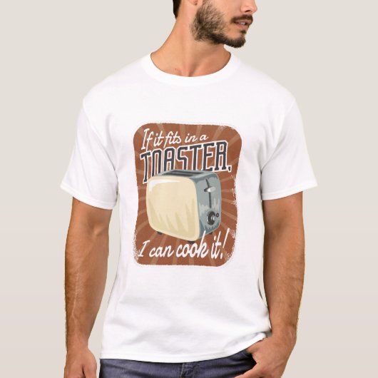 Retro Toaster Cooking Humor T-shirt (Voorkant)
