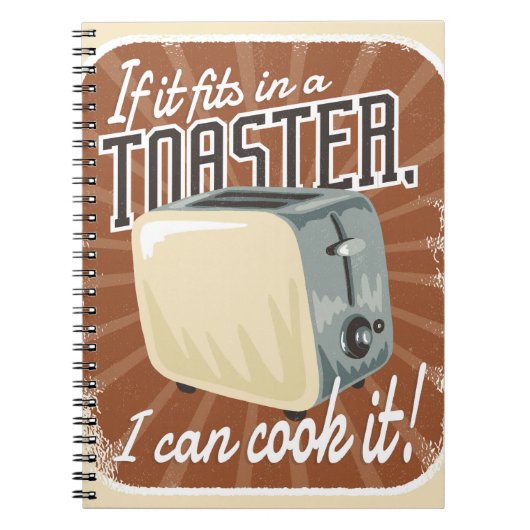 Retro Toaster Kookgrapjes Notitieboek (Voorkant)