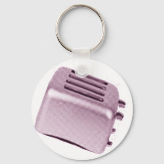 Retro Toaster - Roze Sleutelhanger