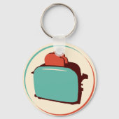 Retro Toaster Sleutelhanger/Charm Sleutelhanger (Voorkant)