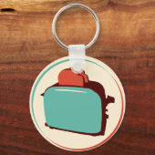 Retro Toaster Sleutelhanger/Charm Sleutelhanger (Voorkant)