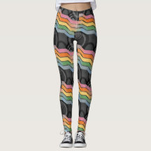 Retro Toekomst Disco Regenboog Streep