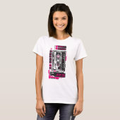 retro toekomstige cassettespeler t-shirt (Voorkant volledig)