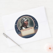 Retro Toekomstige Vrouw Naam Tag Stickers (Envelop)