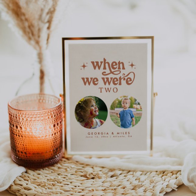 Retro toen we waren leeftijd Baby foto tabel numme (Creator heeft geüpload)