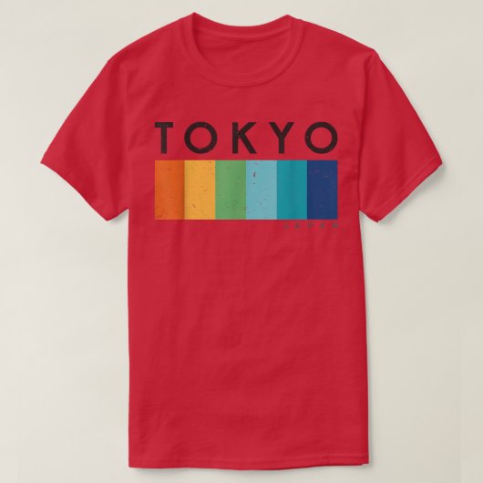  Retro Tokyo Japan Design T-shirt (Design voorkant)