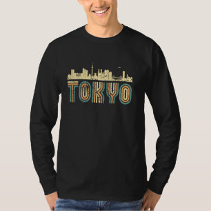 Retro Tokyo Japan Skyline stadsgezicht Tokyo T-shirt