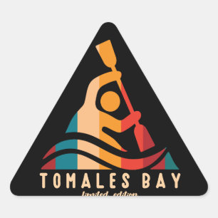 Retro Tomales Bay Kajakken Sticker