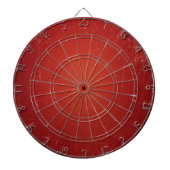 Retro  Tomato Red Pattern. Mode Kleur Dartbord (Voorkant)