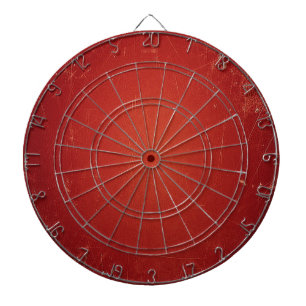 Retro  Tomato Red Pattern. Mode kleur Dartbord