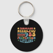 Retro Tomorrow Needs You 988 Suicide Prevention Aw Sleutelhanger (Voorkant)