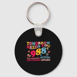 Retro Tomorrow Needs You 988 Zelfmoordpreventie Sleutelhanger