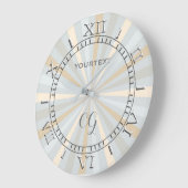 Retro Tones Harmony Classic Spinning Wheel Dial Grote Klok (Hoek)