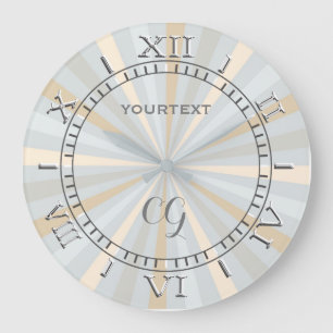 Retro Tones Harmony Classic Spinning Wheel Dial Grote Klok