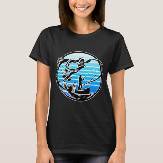 Retro tonijn vissen t-shirt (Voorkant)