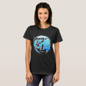 Retro tonijn vissen t-shirt (Voorkant volledig)