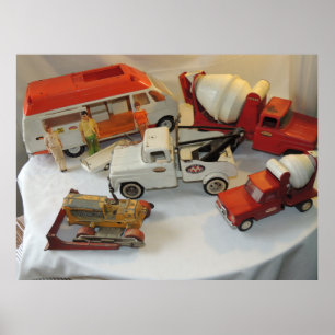  / Retro Tonka Trucks & Toys Poster