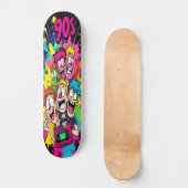 Retro Toon Chaos Edition 1 Persoonlijk Skateboard (Voorkant)