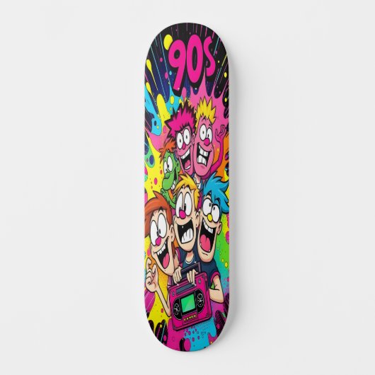 Retro Toon Chaos Edition 1 Persoonlijk Skateboard (Voorkant)