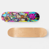 Retro Toon Chaos Edition 4 Persoonlijk Skateboard (Horizontaal)