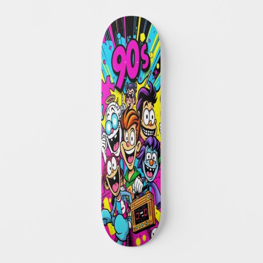 Retro Toon Chaos Edition 4 Persoonlijk Skateboard (Voorkant)