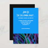 Retro Torah Bar Bat Mitzvah Kaart uitnodigingspart (Voorkant / Achterkant)