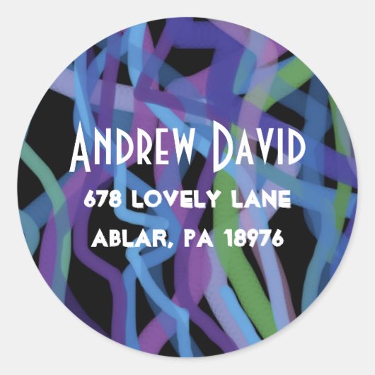 Retro Torah Bar Bat Mitzvah Reageer Kaart Sticker (Voorkant)