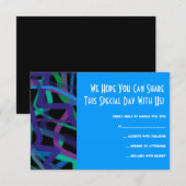 Retro Torah Bar bat Mitzvah Uitnodigingskaart RSVP Kaartje (Voorkant / Achterkant)