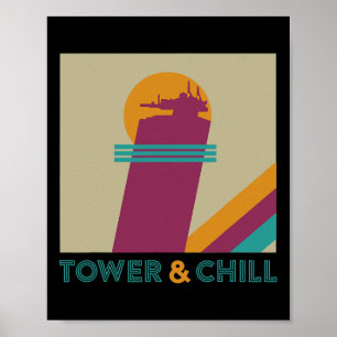 Retro Toren En Chillen - Gamer Titan Jager Warlock Poster