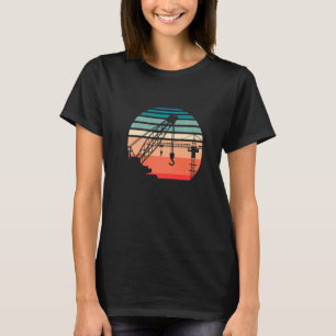 Retro Torenkraan Operator  constructie SI T-shirt