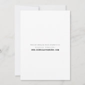 Retro-Tortelduifjes en harten-bruiloft-uitnodiging Kaart (Achterkant)