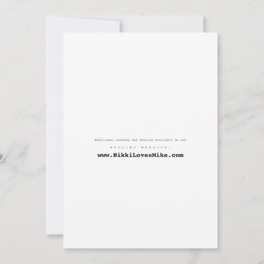 Retro-Tortelduifjes en harten-bruiloft-uitnodiging Kaart (Achterkant)