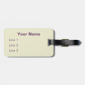 Retro Tortelduifjes Kissende Pigeon Bagagelabel (Achterkant horizontaal)