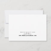 Retro Tortelduifjes-reactiekaart RSVP Kaartje (Achterkant)