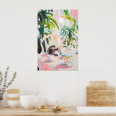 Retro Tortoiseshell Poster, Tortoiseshell Oil Poster (Keuken)