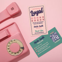Retro "Totally Loyal" Typografie Cool Color Scheme