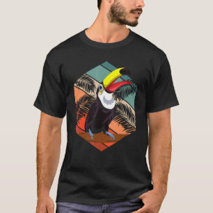Retro Toucan Tropische Vogel Regenwoud Dierlijke T T-shirt