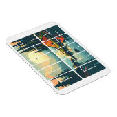 Retro Touch Grass buitenmagneet Magneet (Rechterzijde)