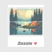  Retro Touch Grass Outdoors Typografie Sticker (Vel)