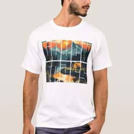Retro Touch Grass Outdoors Typografie T-shirt