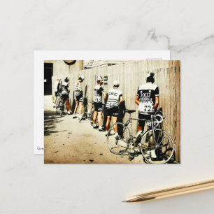 Retro Tour de France Wielrenners Plaspauze 1970s C Briefkaart